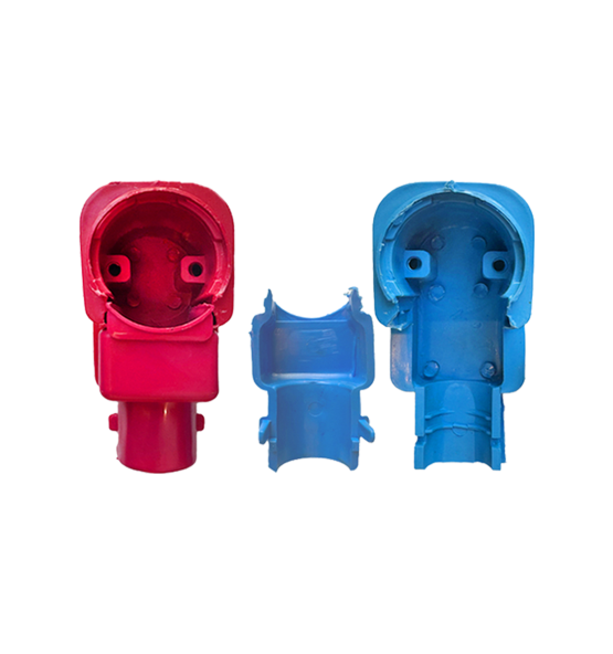 Plastic box elbow 105° female multilayer fitting