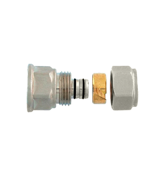 Straight femail multilayer fitting fixed