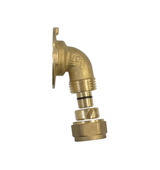Elbow 105° female multilayer fitting fixed