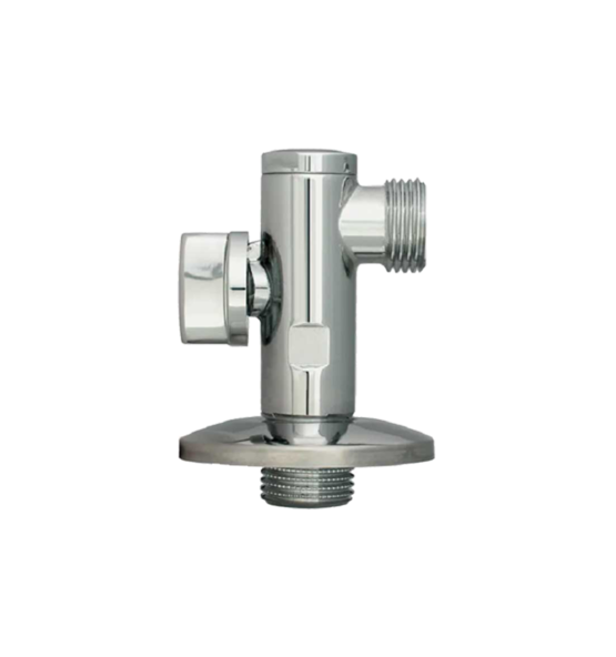 Angle valve with strainer