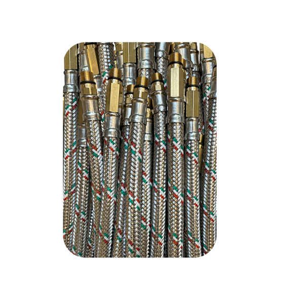 Set of steel shock connectors